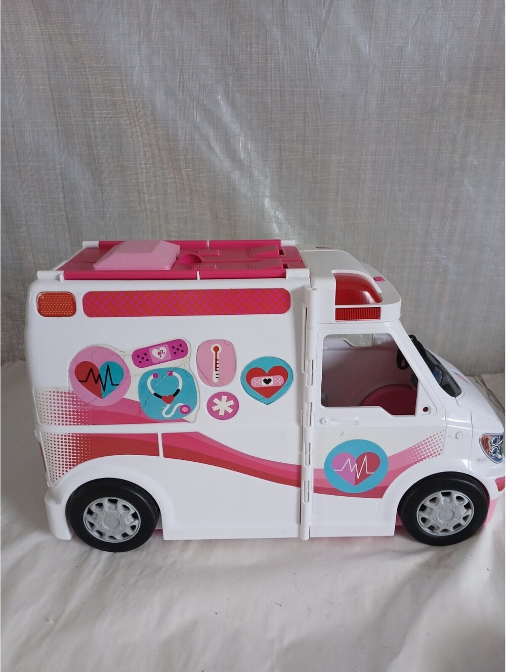 Mattel Barbie FRM19 Pink/White Medical Ambulance Vehicle Playset 2017